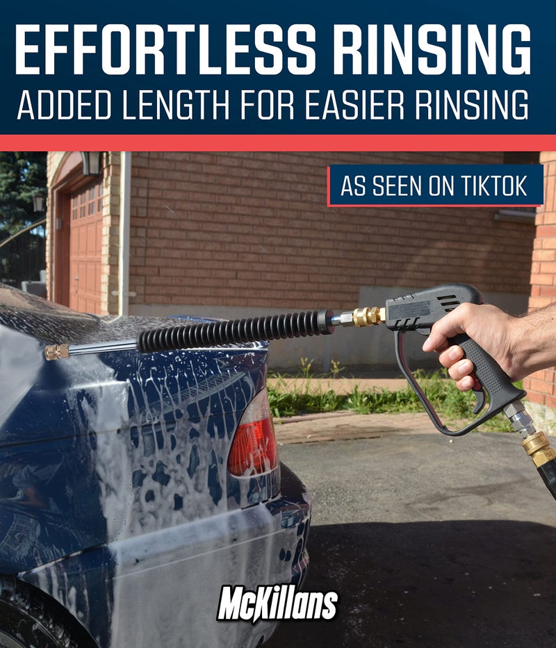 McKillansÂ® Car Pressure Washer Extension Wand - Power Washer Wand Extension for Car Wash - Short Pressure Washer Wand Replacement - Pressure Washer Accessories & Attachments - 1/4â€ Quick Connect Plug - Image 3